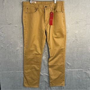 Levi’s 541 Athletic Taper Stretch Khaki Pants Mens 34x32 Brown Tan New